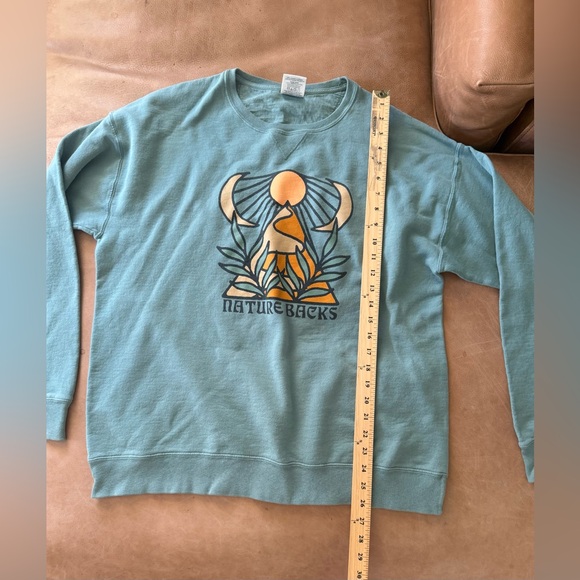 Nature Backs Womens Large Green Crewneck Nature Hiking Graphic Outdoor - Picture 3 of 7